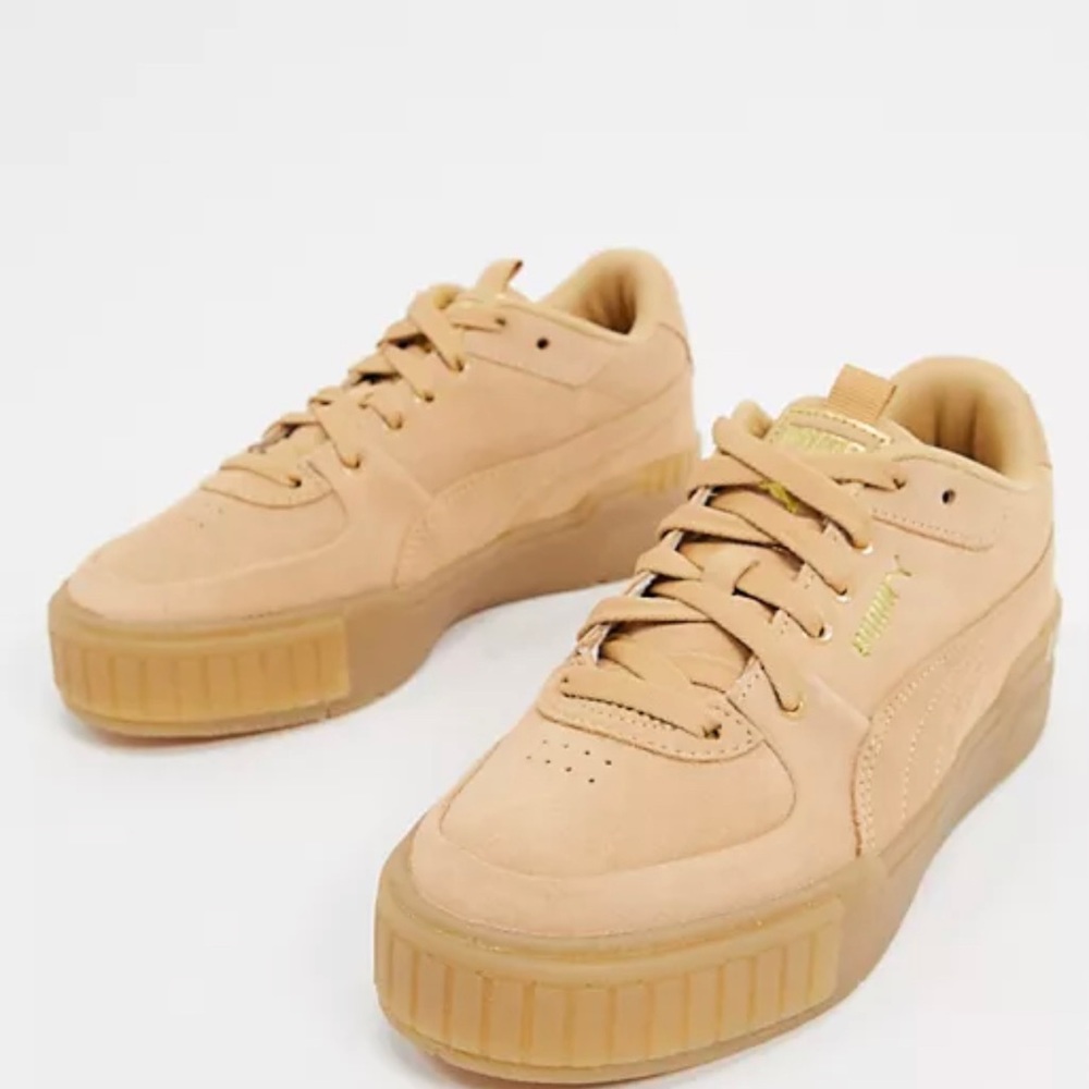 Puma Cali Sport tonal gun sole sneakers in tan - exclusive to ASOS size 8 W